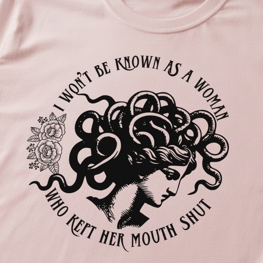 Medusa Woman Advocating Shirt - Picture 1 of 7